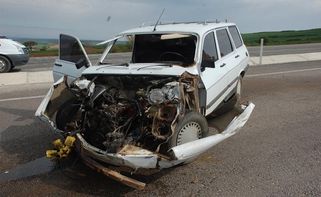 Malkara'da trafik kazası: 2 yaralı