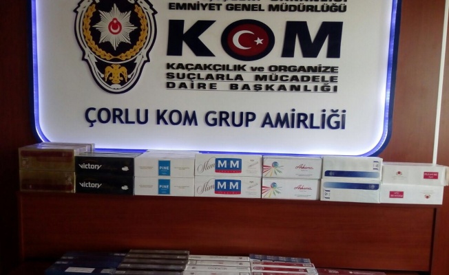 Tekirdağ'da kaçak sigara operasyonu