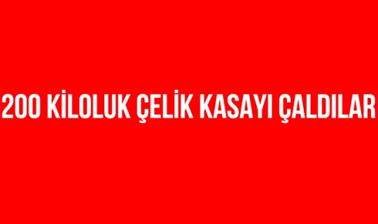 Bursa'da İnegöl'de 200 Kiloluk Çelik Kasayı Çaldılar