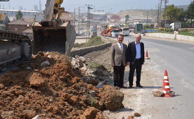 Gemlik serbest bölge ve limanlar yolu yapımına başlandı