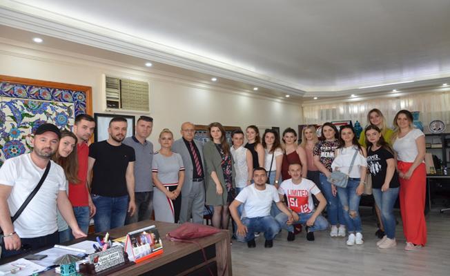 Kosovalı Tarih Öğrencilerinden Başkan SARGIN'a Ziyaret