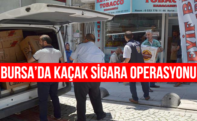 Gemlik'te kaçak sigara operasyonu