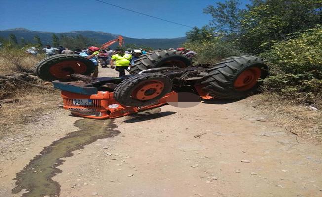 Edremit'te Devrilen traktörün altında kalan sürücü öldü