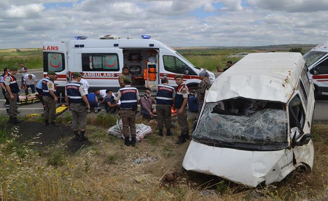 Keşan'da trafik kazası: 7 yaralı