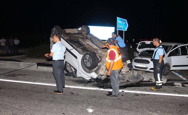 Tekirdağ'da iki hafif ticari araç çarpıştı: 6 yaralı