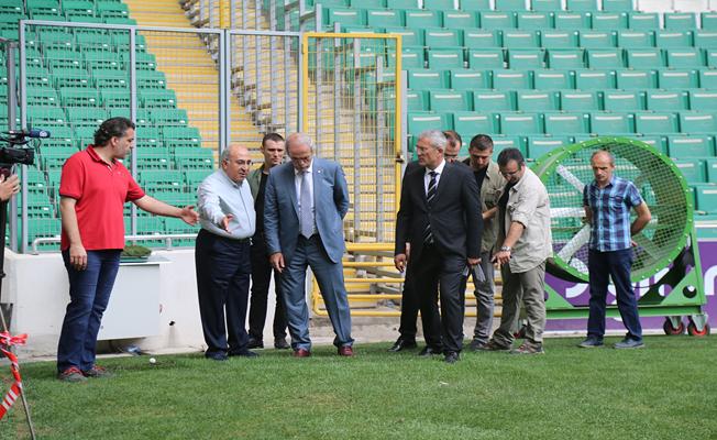 Stadın zemini güçleniyor