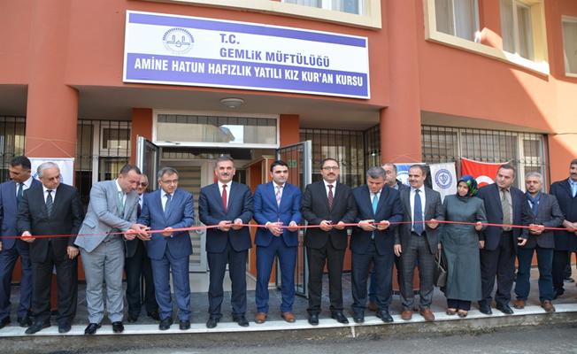 Gemlik Amine Hatun Yatılı Kız Kuran Kursu Açıldı