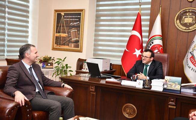 Ağır Ceza Mahkemesi Başkanı Mustafa Duran'a, Taban'dan hayırlı olsun ziyareti