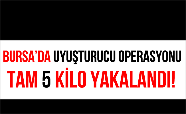 Bursa İnegöl'de 5 Kilo Esrar Ele Geçirildi