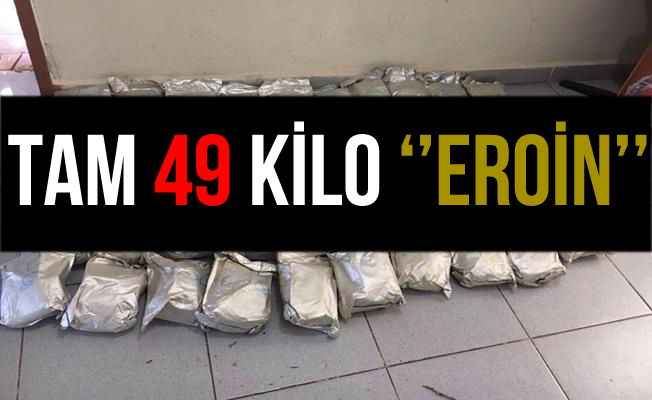 Van İpekyolu'nda Bir Minibüste 49 Kilo Eroin Yakalandı