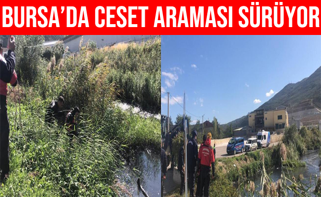 Bursa'da Gemlik Karsak Deresinde Ceset Araması Devam Ediyor