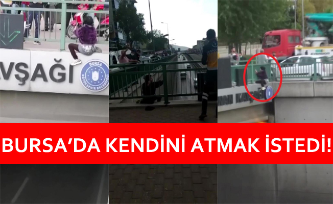 Bursa'da Köprüden Atlamak İsteyen Genç Kızı Polisler İkna Etti