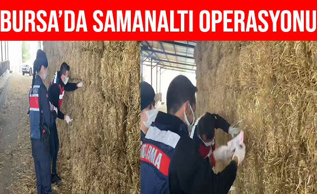 Bursa'da Saman Altı Operasyonu