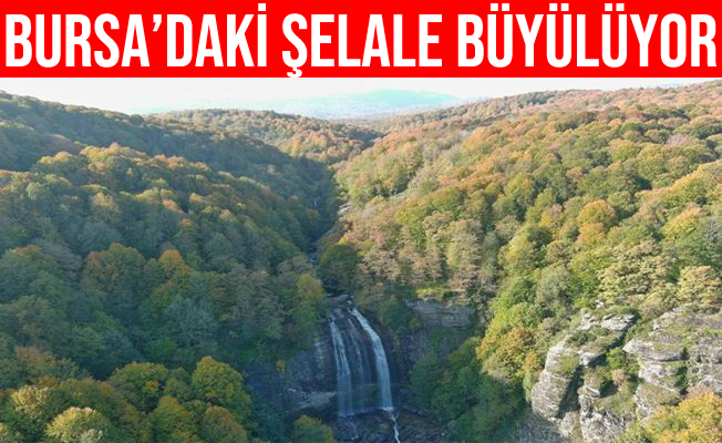 Bursa'daki Suuçtu Şelalesi'nin Sonbahar Güzelliği Büyülüyor