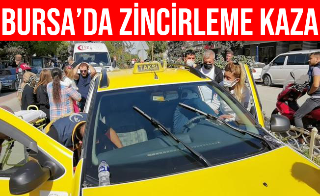 Bursa'daki Zincirleme Trafik Kazasında 3 Kişi Yaralandı