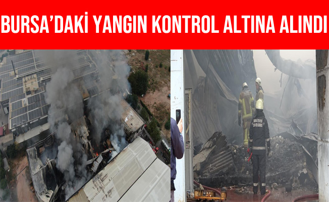 Bursa Kestel'de Elyaf Fabrikasındaki Yangın Kontrol Altına Alındı