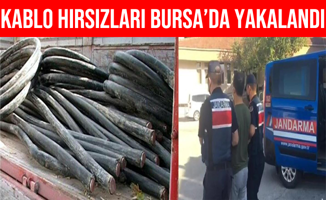 Bursa’daki Kablo Hırsızları Suçüstü Yakalandılar