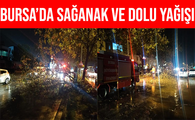 Bursa’daki Sağanak ve Dolu Yağışı Hayatı Olumsuz Etkiledi