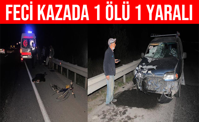 Kütahya- Eskişehir Yolundaki Trafik Kazasında 1 Ölü, 1 Yaralı