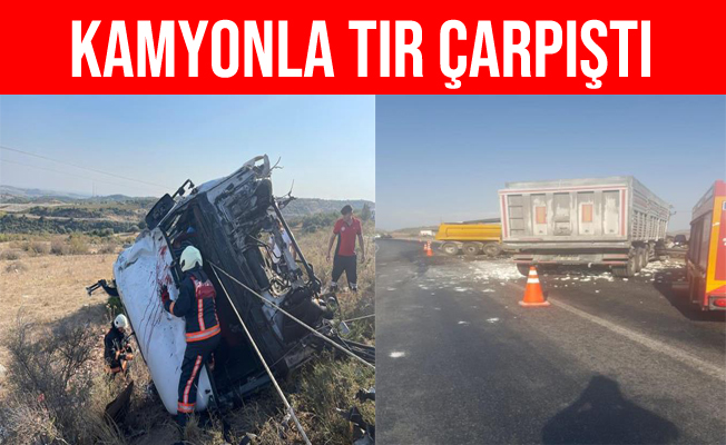 Mersin Tarsus'ta Tır İle Hafriyat Kamyonu Çarpıştı