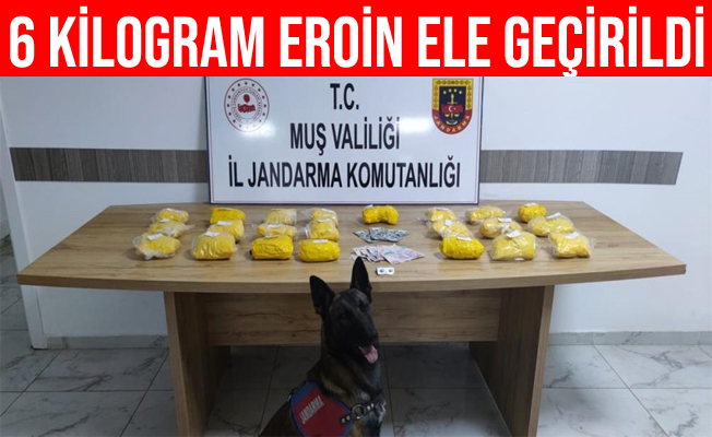 Muş'taki Operasyonda 6 Kilogram Eroin Ele Geçirildi