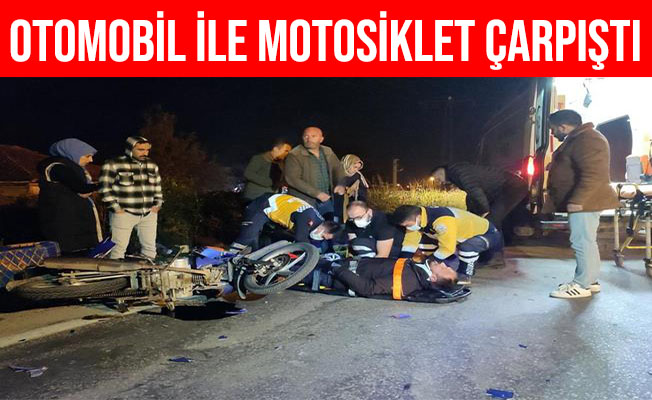 Sakarya Karasu’da Otomobil İle Motosiklet Çarpıştı