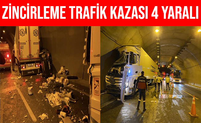 Adana-Ankara Otoyolu'nda Zincirleme Trafik Kazası: 4 Yaralı