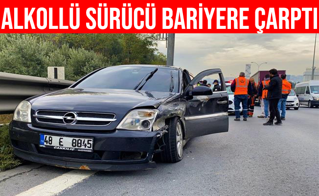 Alkollü Sürücü TEM’de Bariyere Çarptı