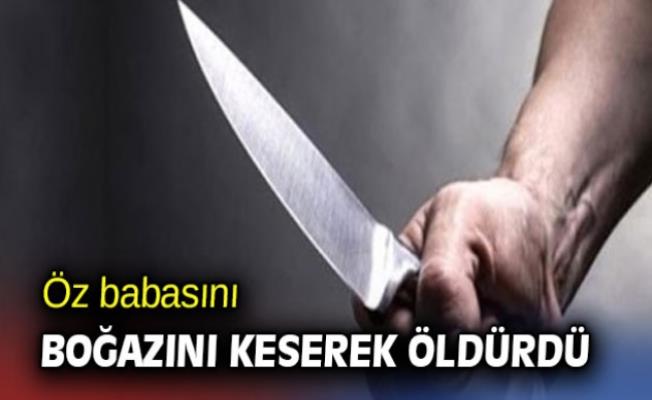 Babasını boğasını keserek öldürdü