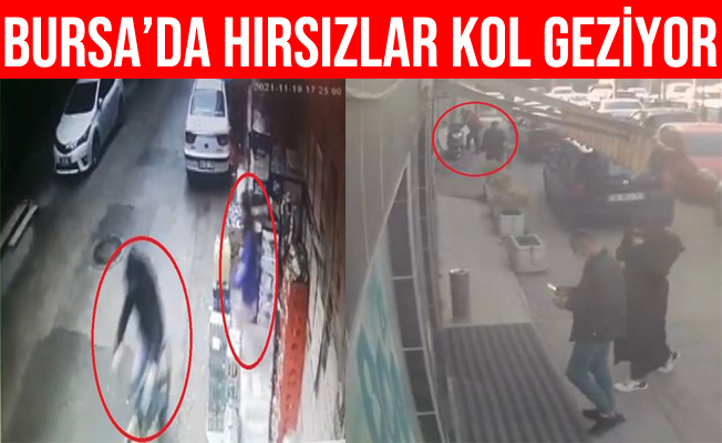 Bursa'da Bisiklet ve Motosiklet Çalan Hırsızlar Kameralarda