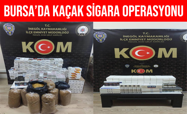 Bursa'da kaçak sigara operasyonu: 2 gözaltı