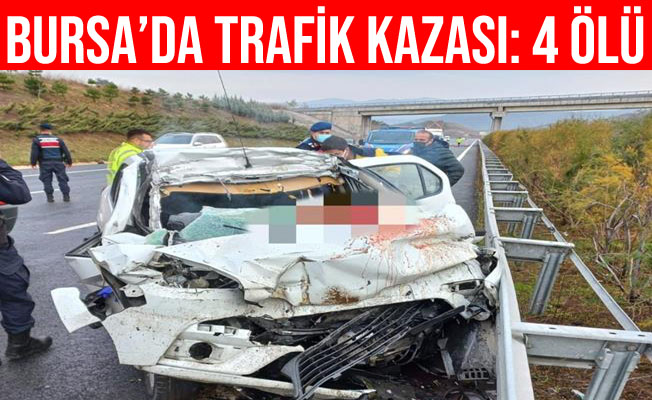 Bursa'da otobanda feci kaza: 4 kişi öldü