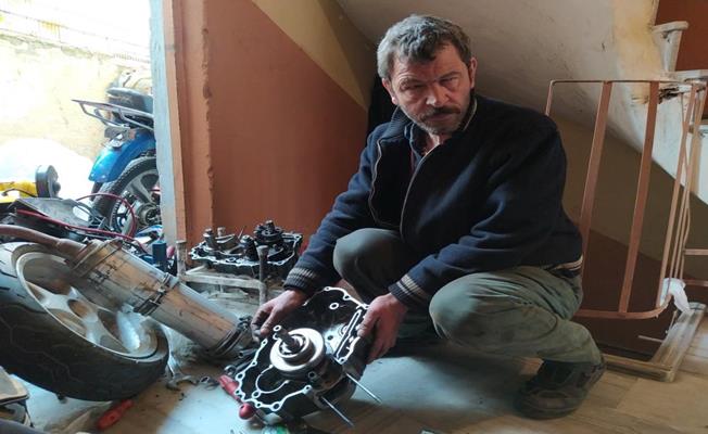 Bursa'daki Engelli Tamirci takdir topluyor