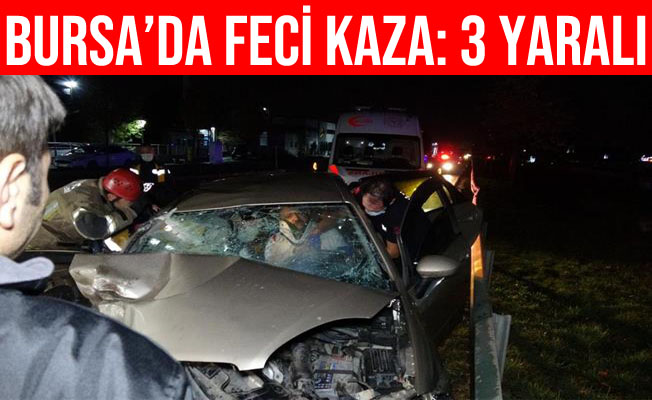 Bursa'daki kazada 2'si ağır 3 kişi yaralandı