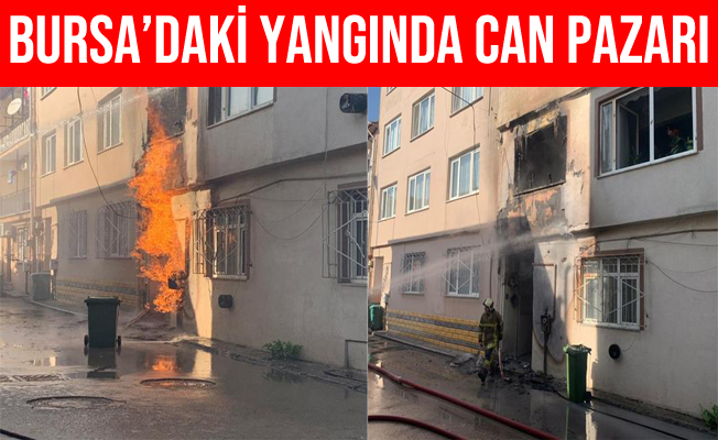 Bursa Osmangazi'de Çıkan Yangında Yaşlı Kadın Ölümden Döndü