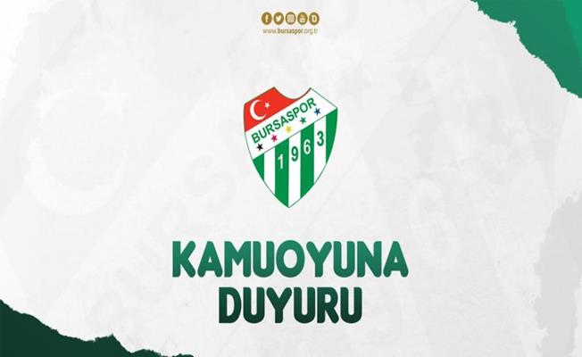 Bursaspor Kulübü: “Çeşitli Engellerle Karşılaşmaya Başladık”