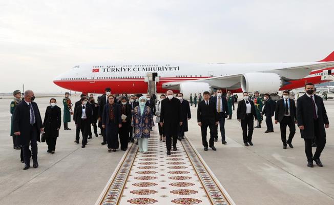 Cumhurbaşkanı Erdoğan, Türkmenistan’da