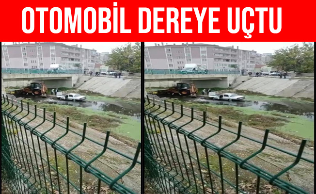 Edirne Uzunköprü'de Otomobil Dereye Uçtu