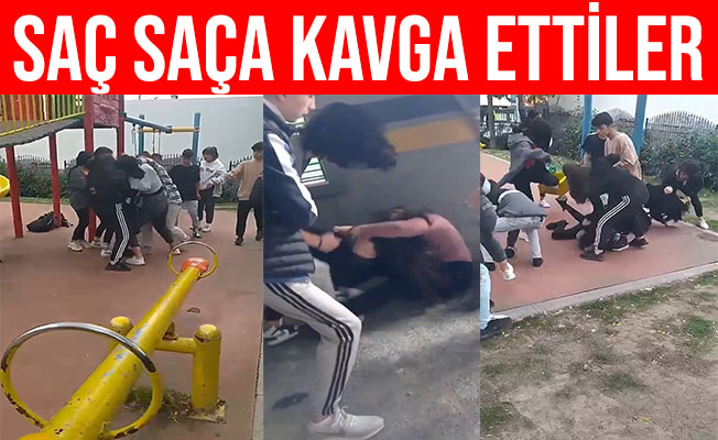 İstanbul Esenyurt’ta Kızlar Saç Saça Kavga Ettiler