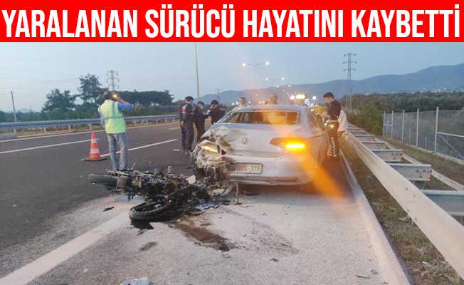 Motosiklet kazasında ağır yaralanan genç hayatını kaybetti