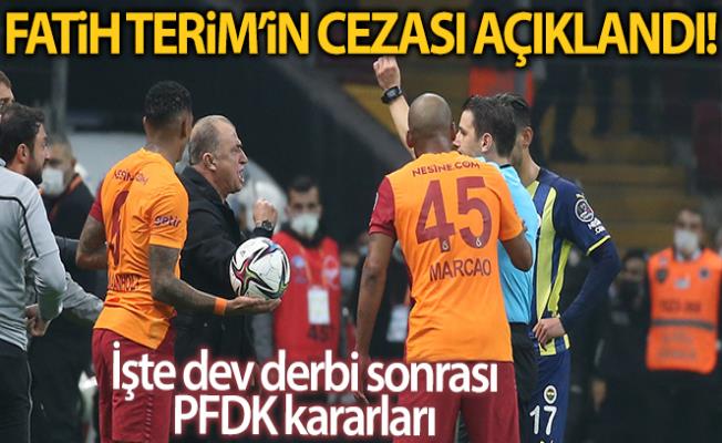 PFDK’dan Fatih Terim’e 6 maç ceza