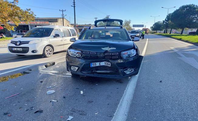Samsun Çarşamba'da kaza: 1 yaralı