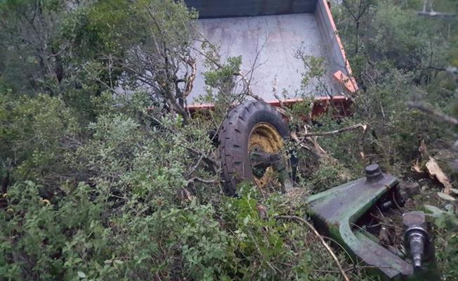 Samsun'da Uçuruma Yuvarlanan Traktörün Sürücüsü Öldü