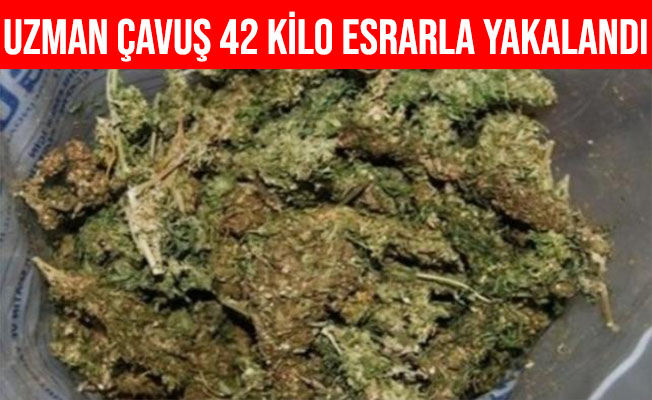 Şanlıurfa'da Uzman Çavuş 42 Kilo Esrarla Yakalandı