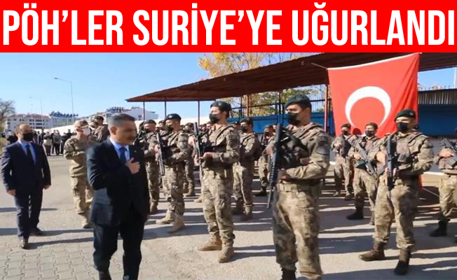 Tunceli’de PÖH’ler Suriye’ye uğurlandı