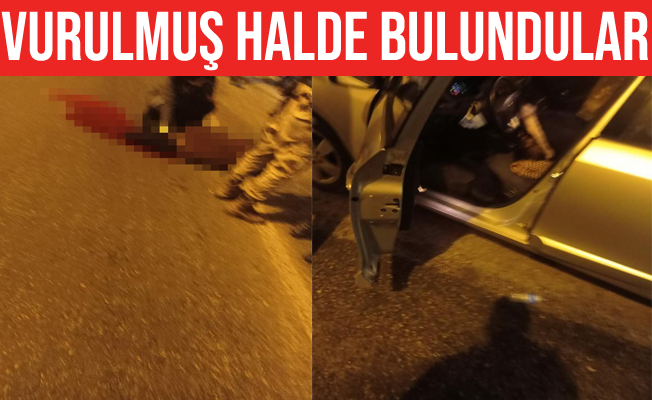 2 kişi otomobilde silahla vurulmuş halde bulundu