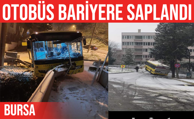 Bursa'da belediye otobüsü kaza yaptı