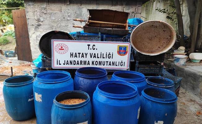 Hatay’da 240 litre sahte alkol ele geçirildi