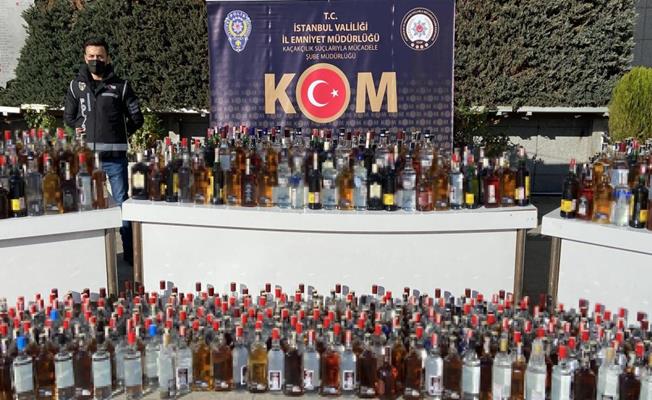 İstanbul'da 10 ton sahte alkol ele geçirildi