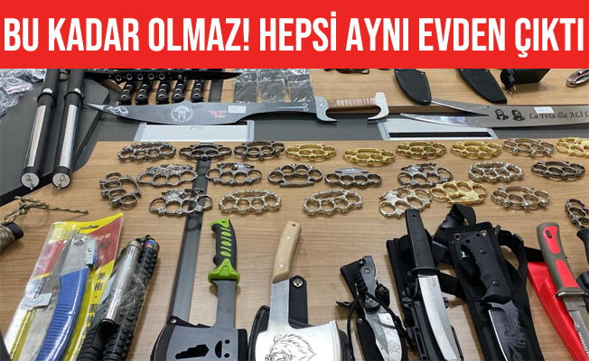 Niğde'de çok sayıda silah ve kesici alet ele geçirildi